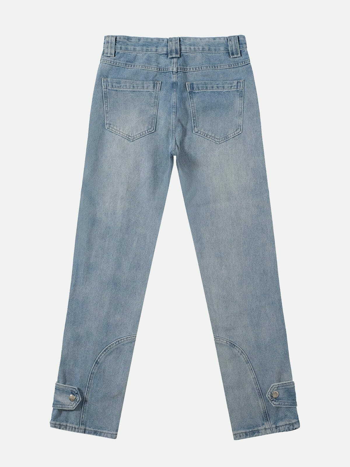 retro split jeans edgy & vintage washed 3777