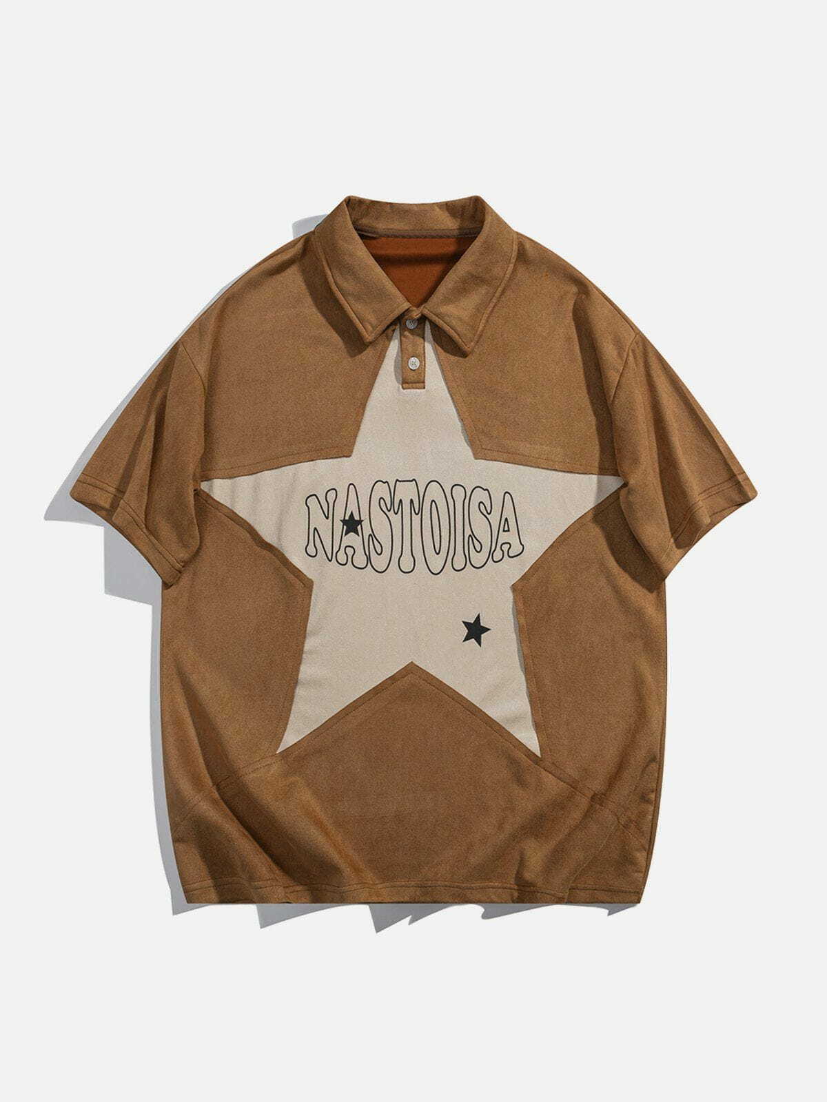 retro star polo tshirt edgy and vibrant y2k streetwear 6471