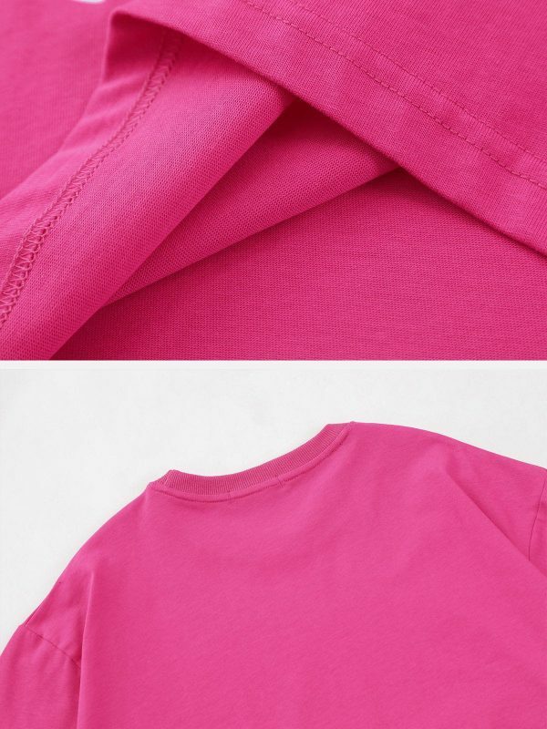 retro star tee edgy  vibrant foam print shirt 8288