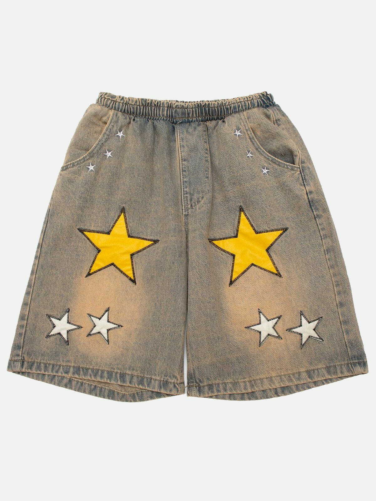 retro stars shorts chic and vibrant y2k fashion 2474