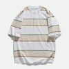 retro stripe tee edgy  vibrant streetwear shirt 8404
