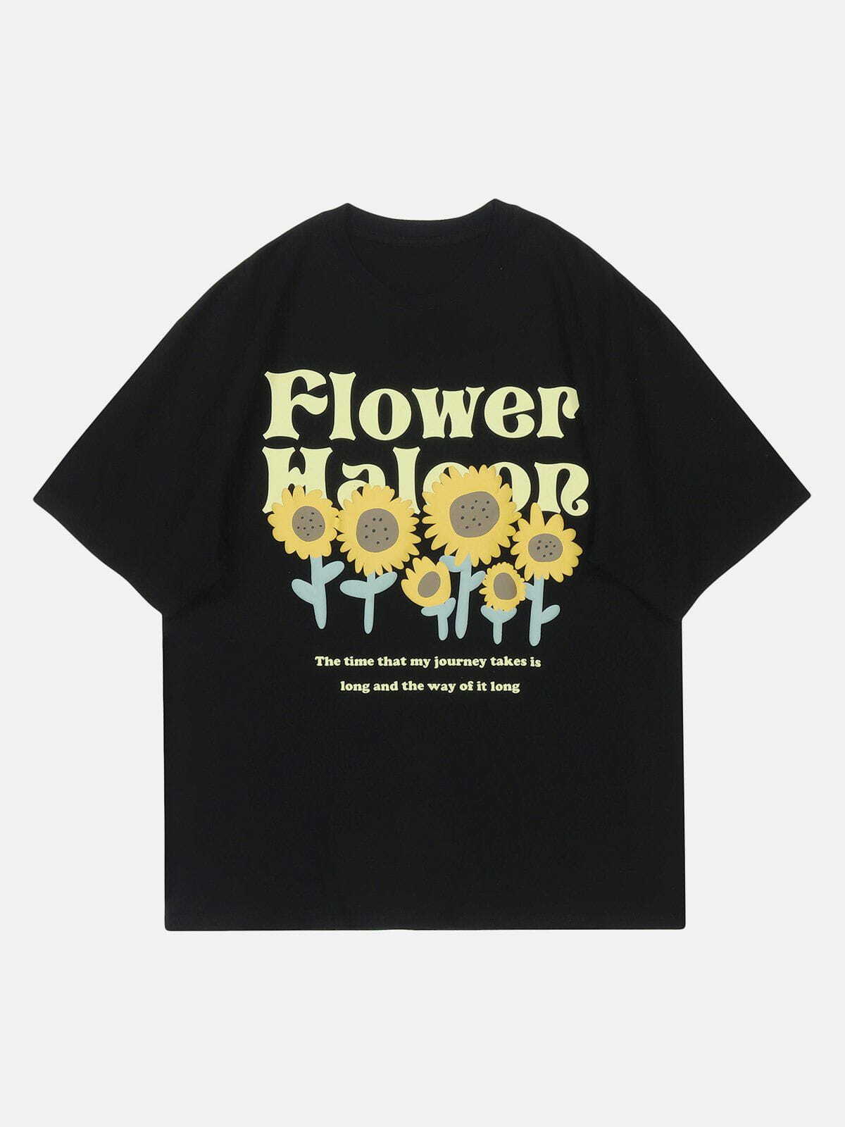 retro sunflower tee vibrant  edgy graphic shirt 3012