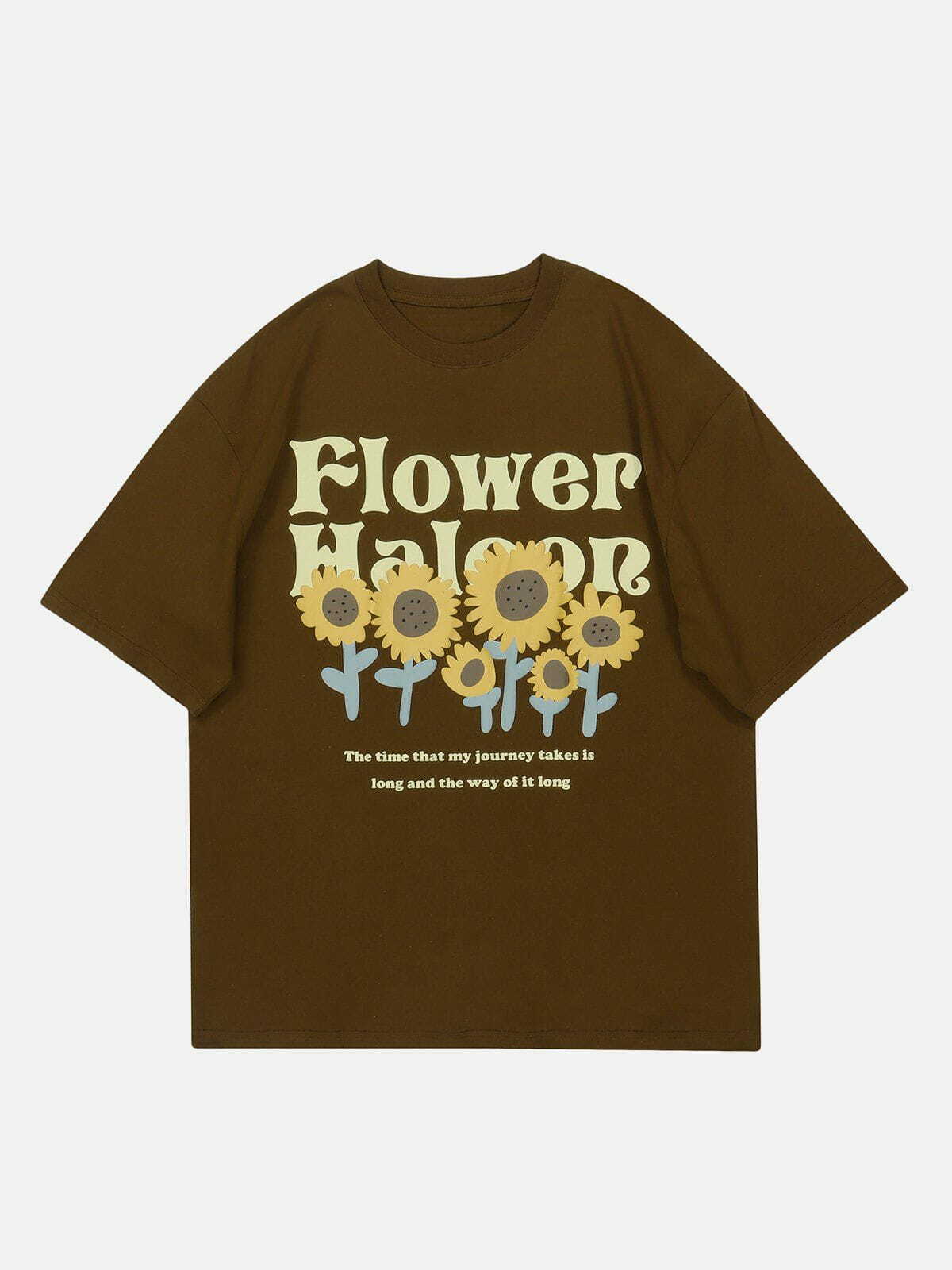 retro sunflower tee vibrant  edgy graphic shirt 5750