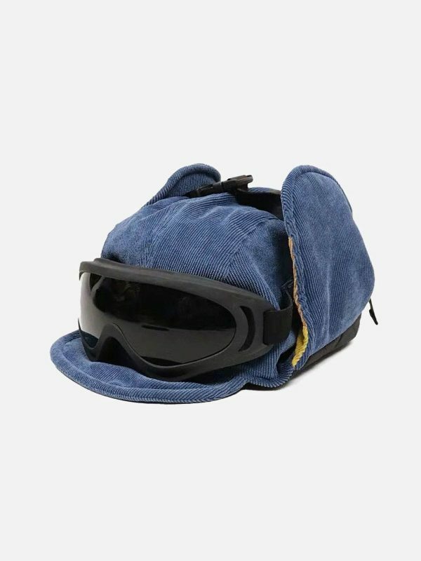 retro urban windproof hat with vibrant cycling glasses 1334