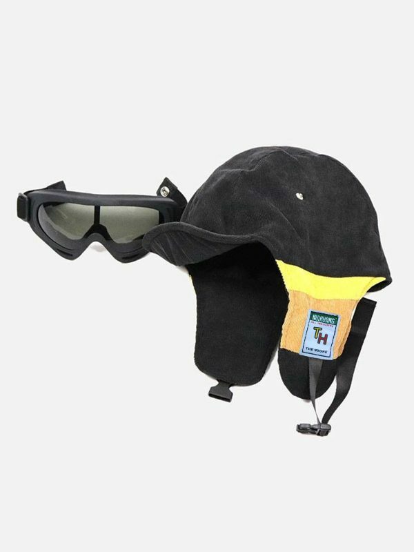 retro urban windproof hat with vibrant cycling glasses 1532