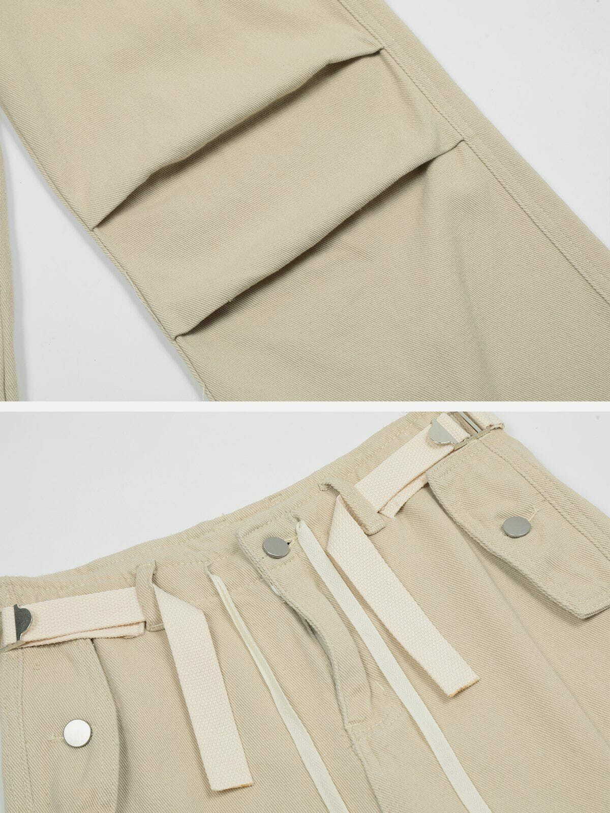 retro wideleg cargo pants edgy & functional streetwear 2738