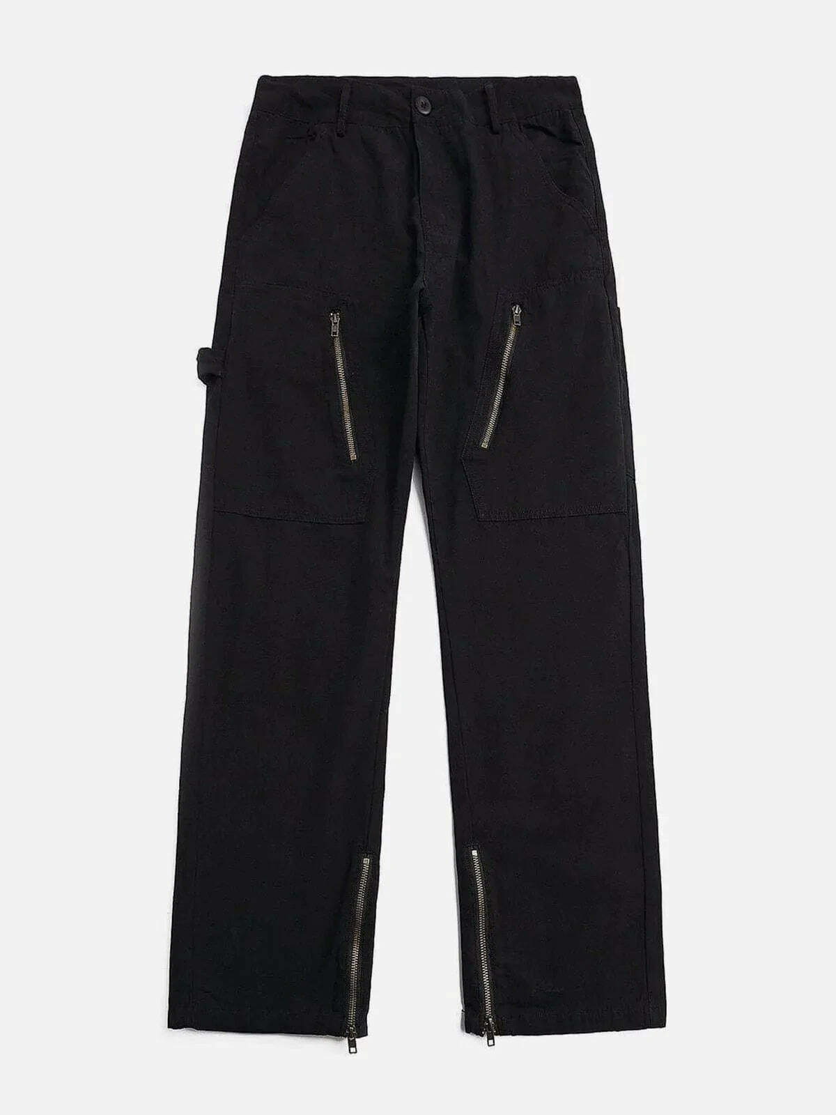 retro zipup jeans edgy & stylish streetwear 4689