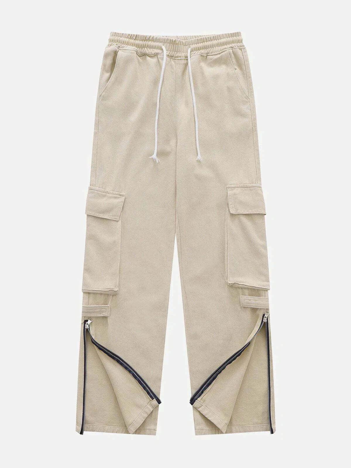 retro zipup pants edgy & vibrant streetwear 2652