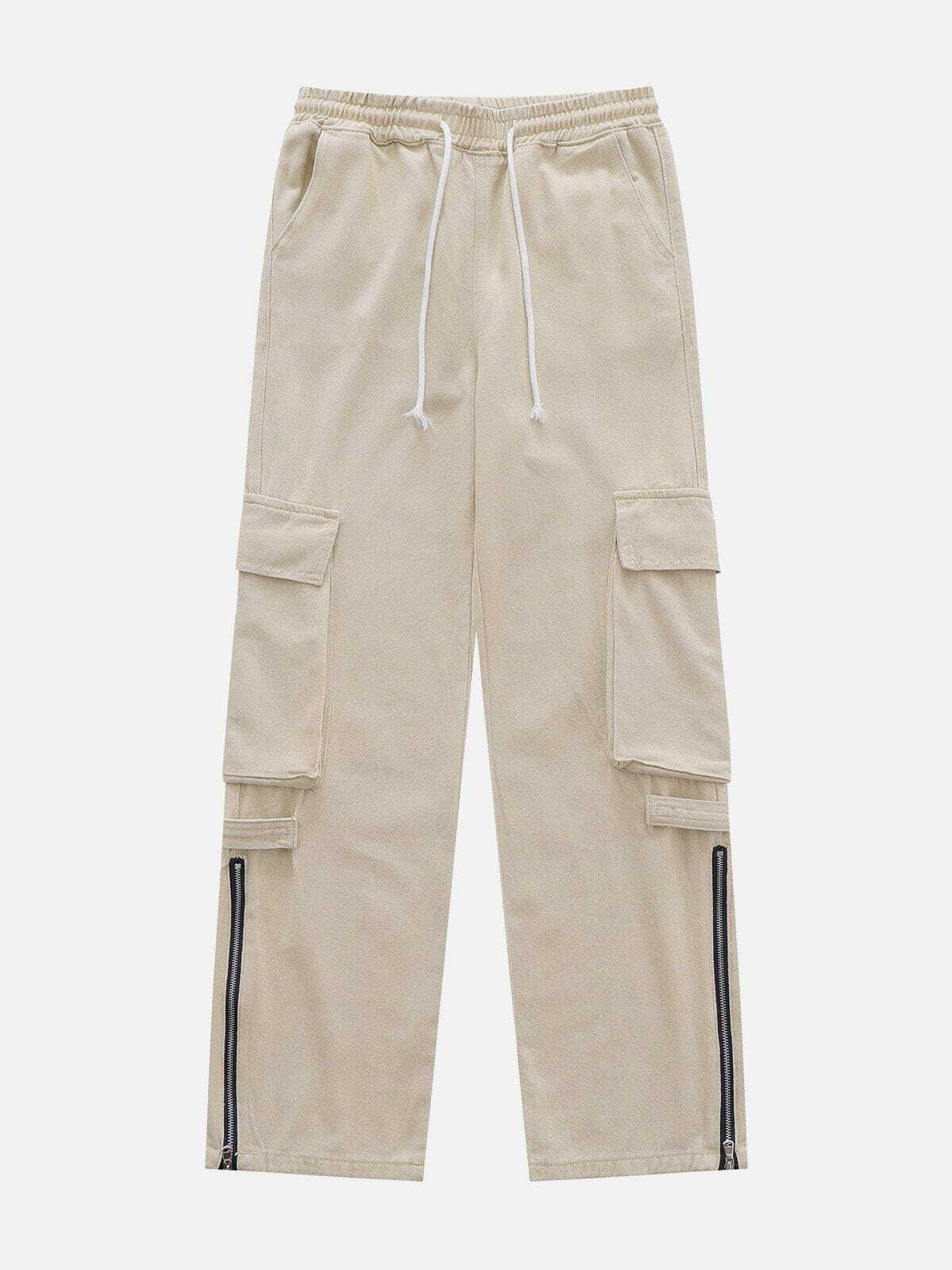 retro zipup pants edgy & vibrant streetwear 8497