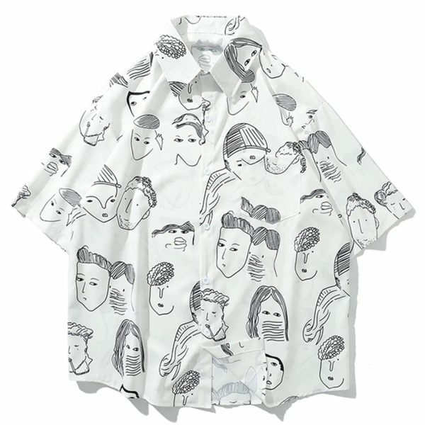 retrostyled portrait tee edgy  vibrant streetwear shirt 7732