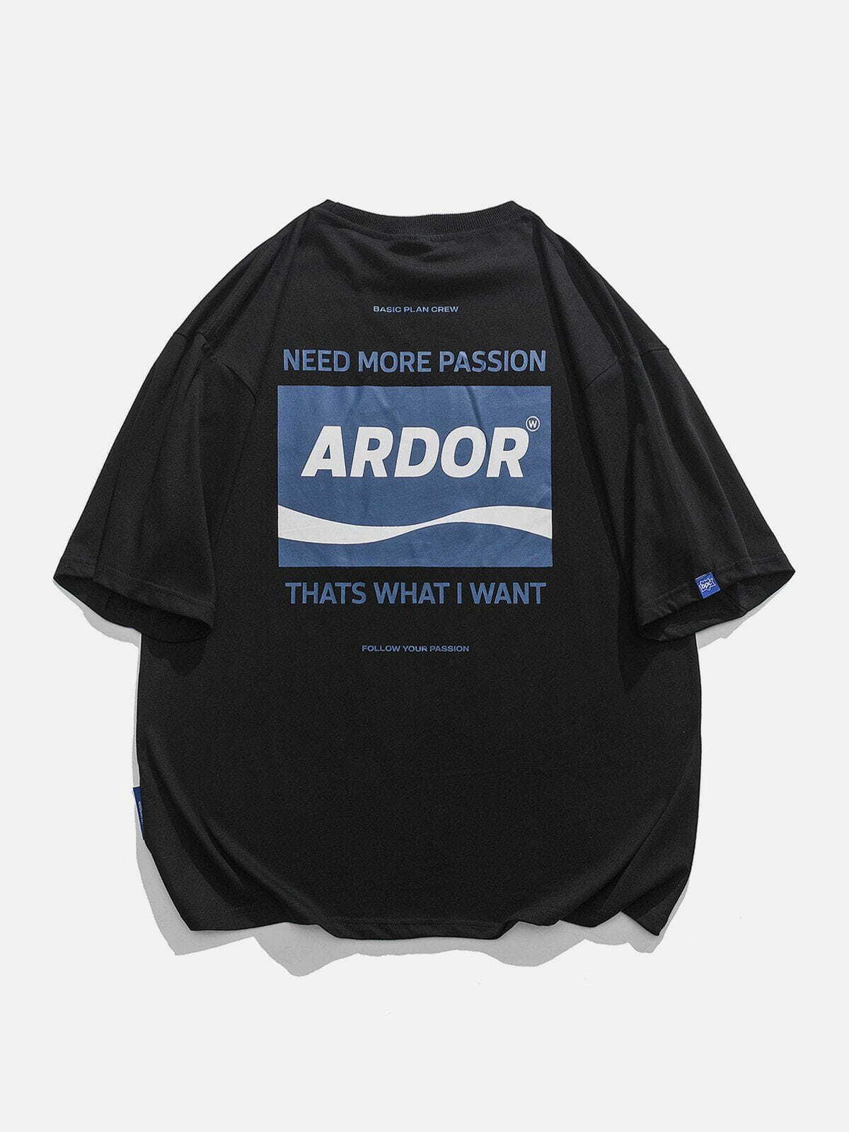 revolutionary ardor print tee edgy  retro streetwear essential 5300