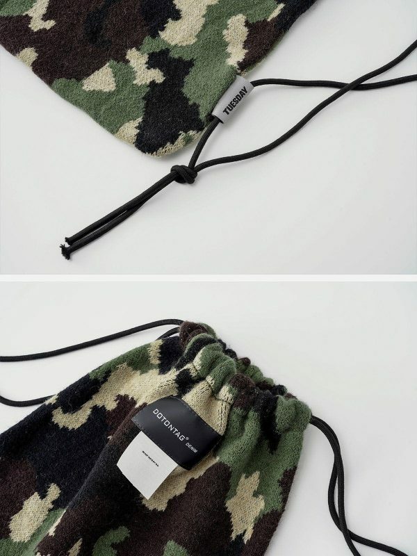 revolutionary camo backpack edgy  urban streetwear accessory 3135