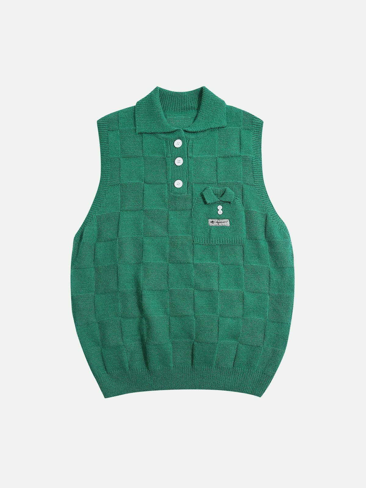 revolutionary chunky knit sweater vest y2k fashion essential 2217