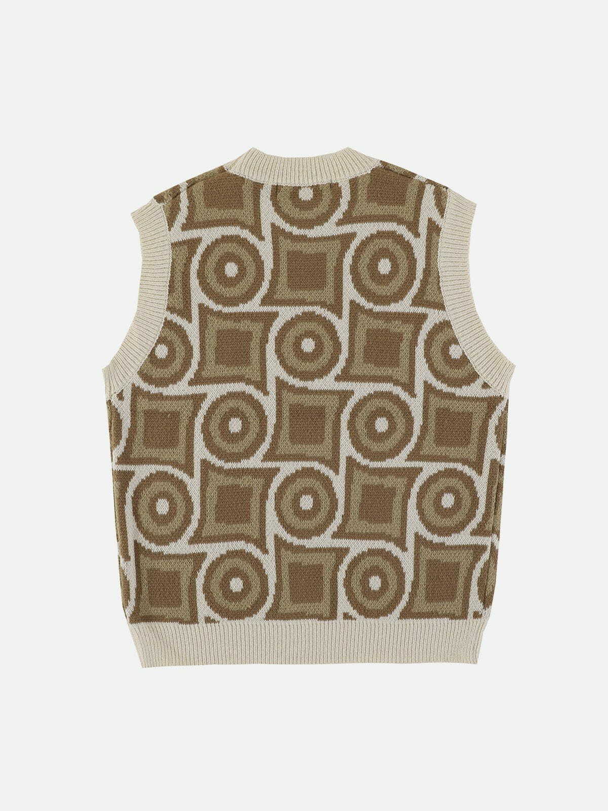 revolutionary geometric sweater vest edgy y2k streetwear essential 2025