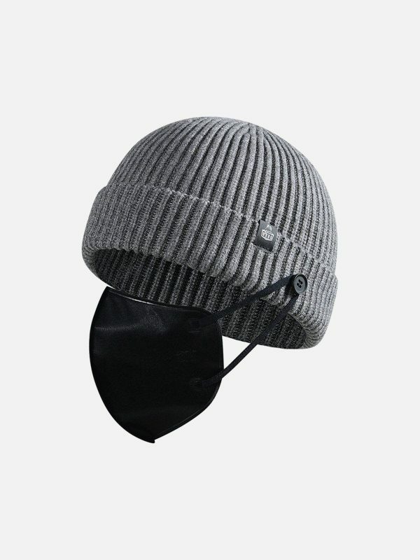revolutionary knit dome hat edgy  retro urban fashion essential 5335