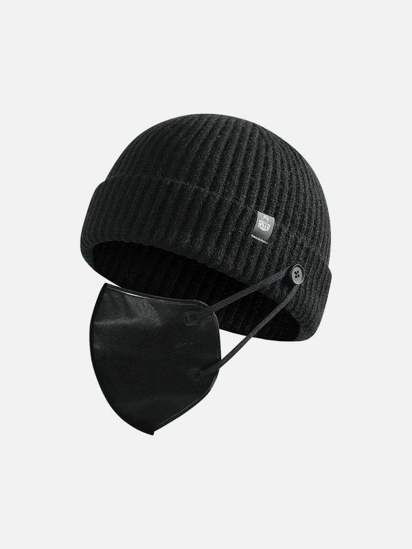 revolutionary knit dome hat edgy  retro urban fashion essential 5426