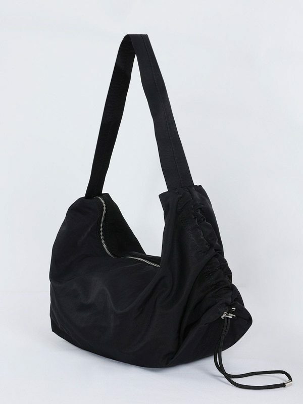 revolutionary nylon shoulder bag edgy  retro streetwear accessory 4622