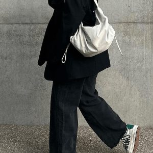 revolutionary nylon shoulder bag edgy  retro streetwear accessory 6400