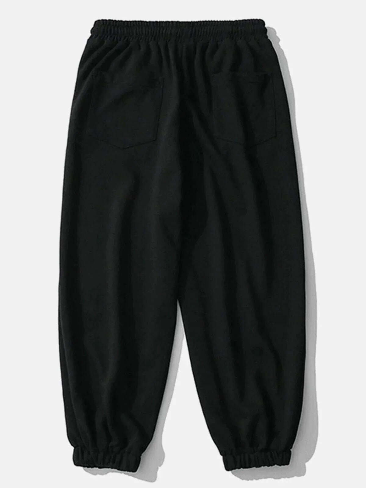revolutionary patch panel track pants edgy & dynamic streetwear 2961