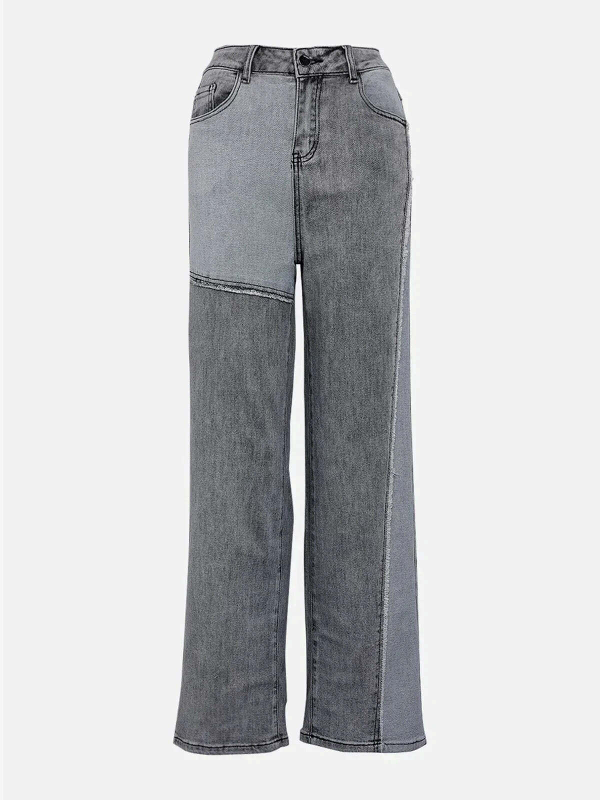 revolutionary patchwork jeans edgy & sleek streetwear 4160