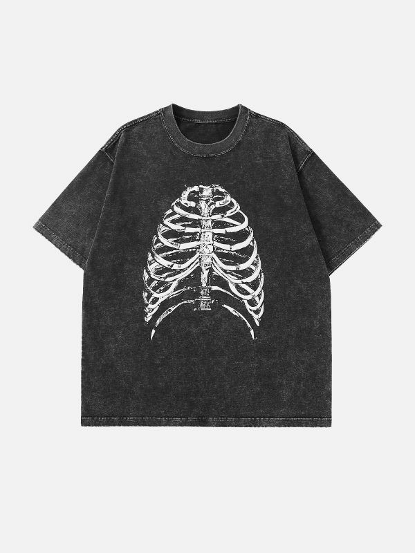 revolutionary skeleton print tee edgy streetwear shirt 2783