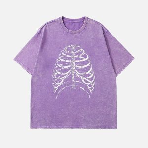 revolutionary skeleton print tee edgy streetwear shirt 6247