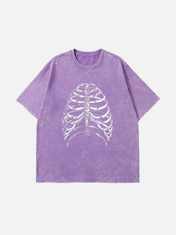 revolutionary skeleton print tee edgy streetwear shirt 6247