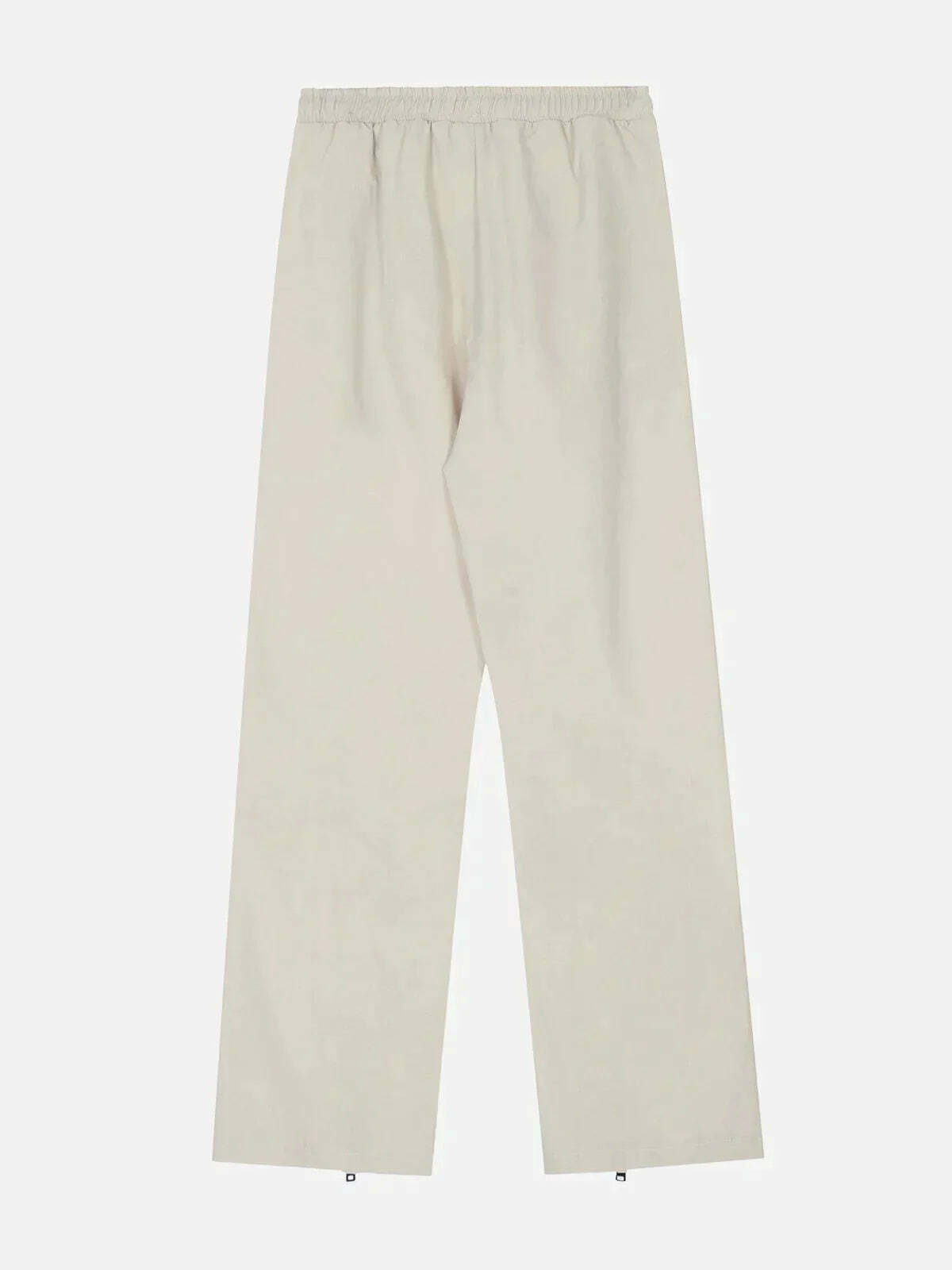 revolutionary splicing zip pants edgy & urban streetwear 3214