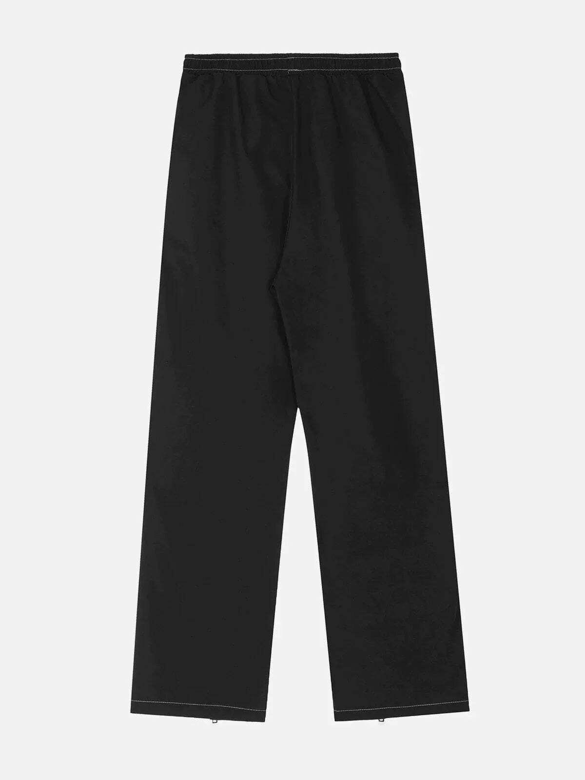 revolutionary splicing zip pants edgy & urban streetwear 3678