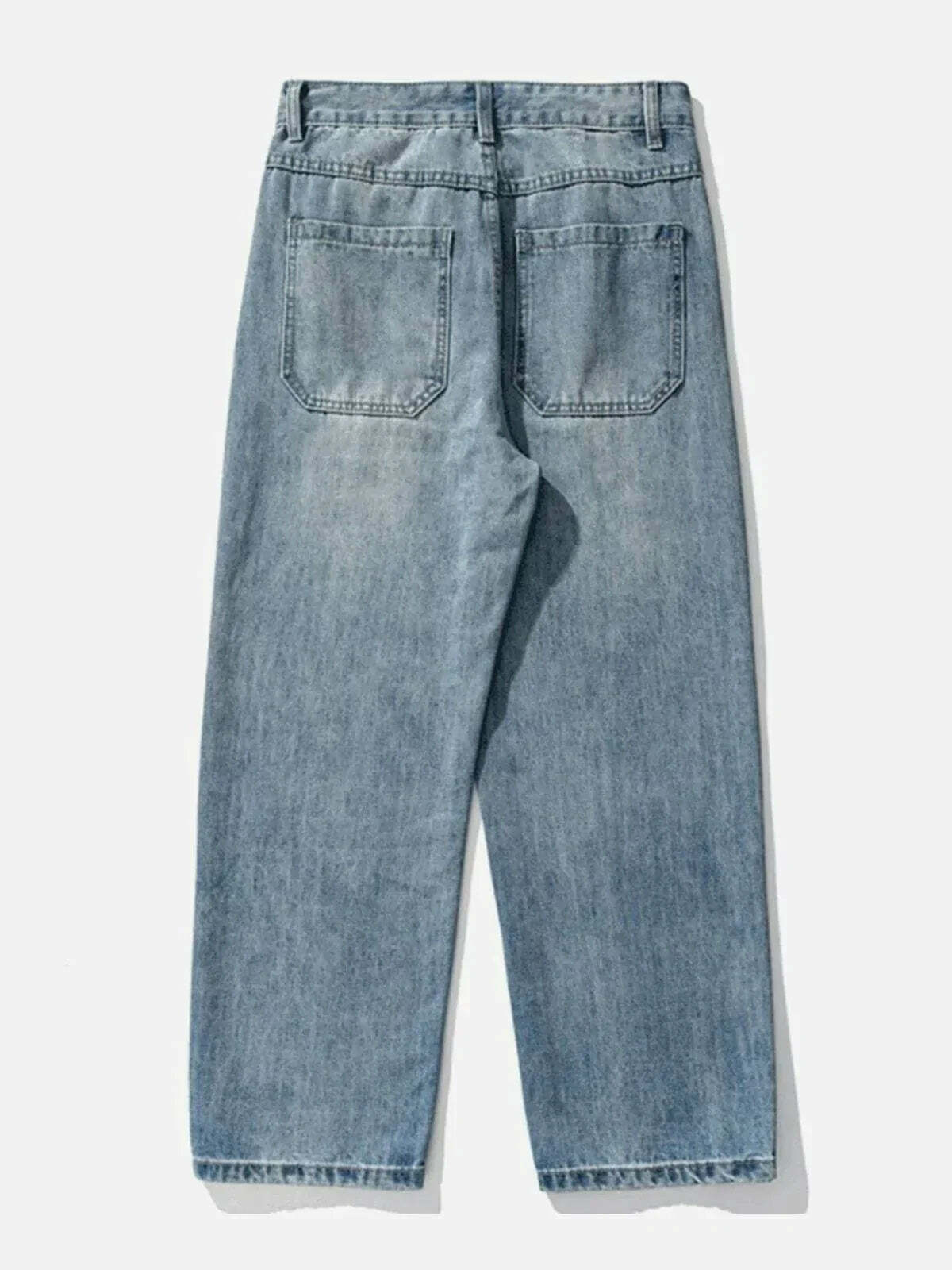 revolutionary washed jeans minimalist & edgy style 6738