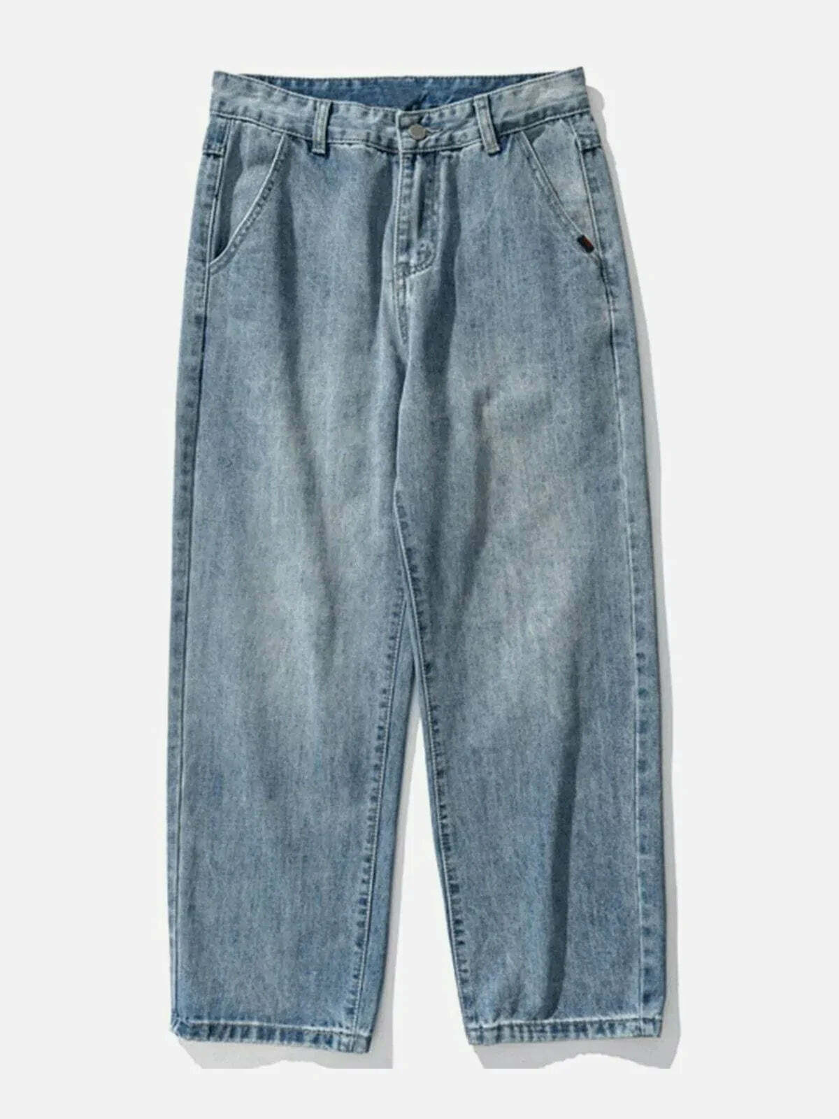 revolutionary washed jeans minimalist & edgy style 8106