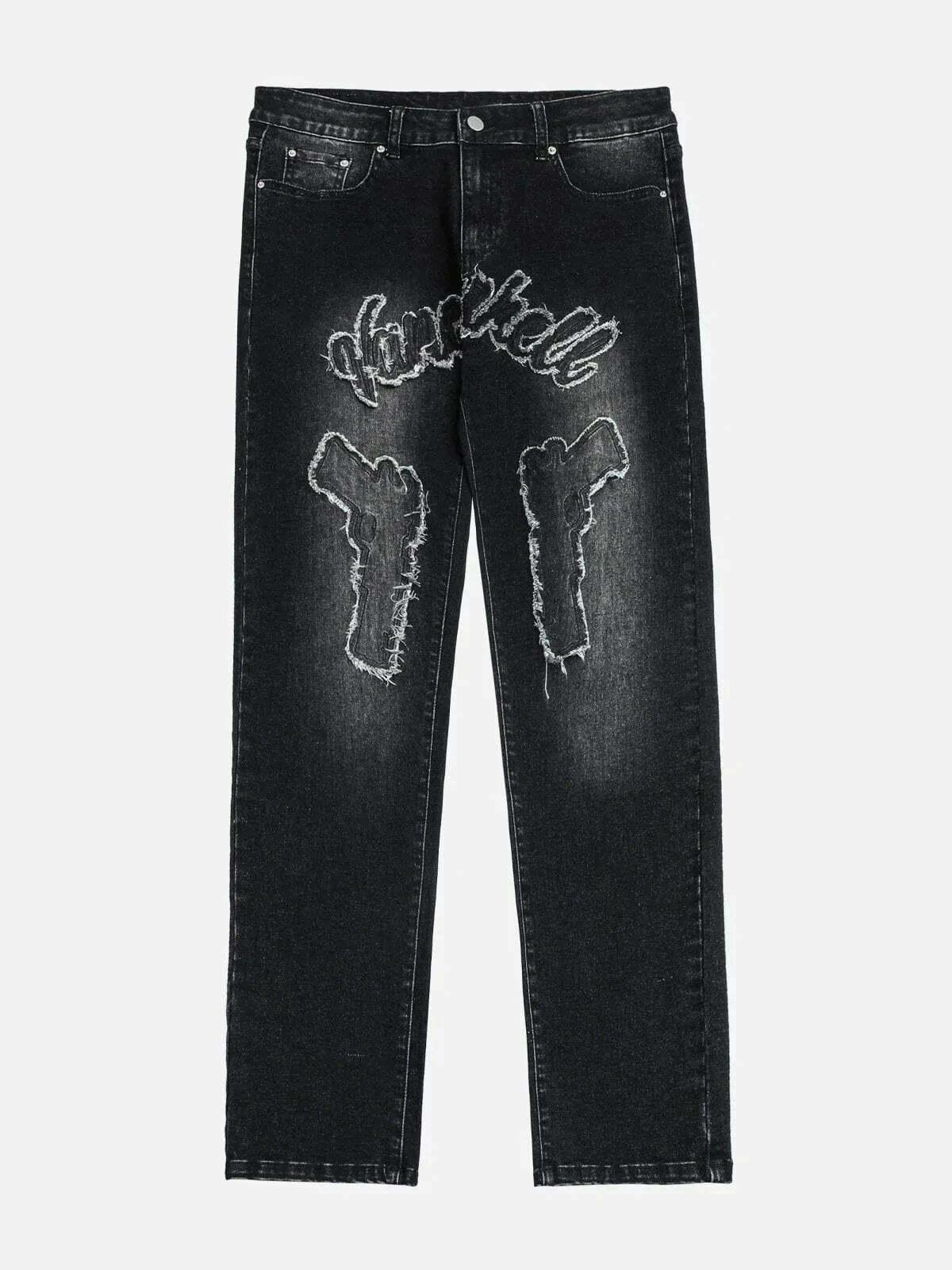 revolutionary waterwashed jeans edgy & urban style 3926