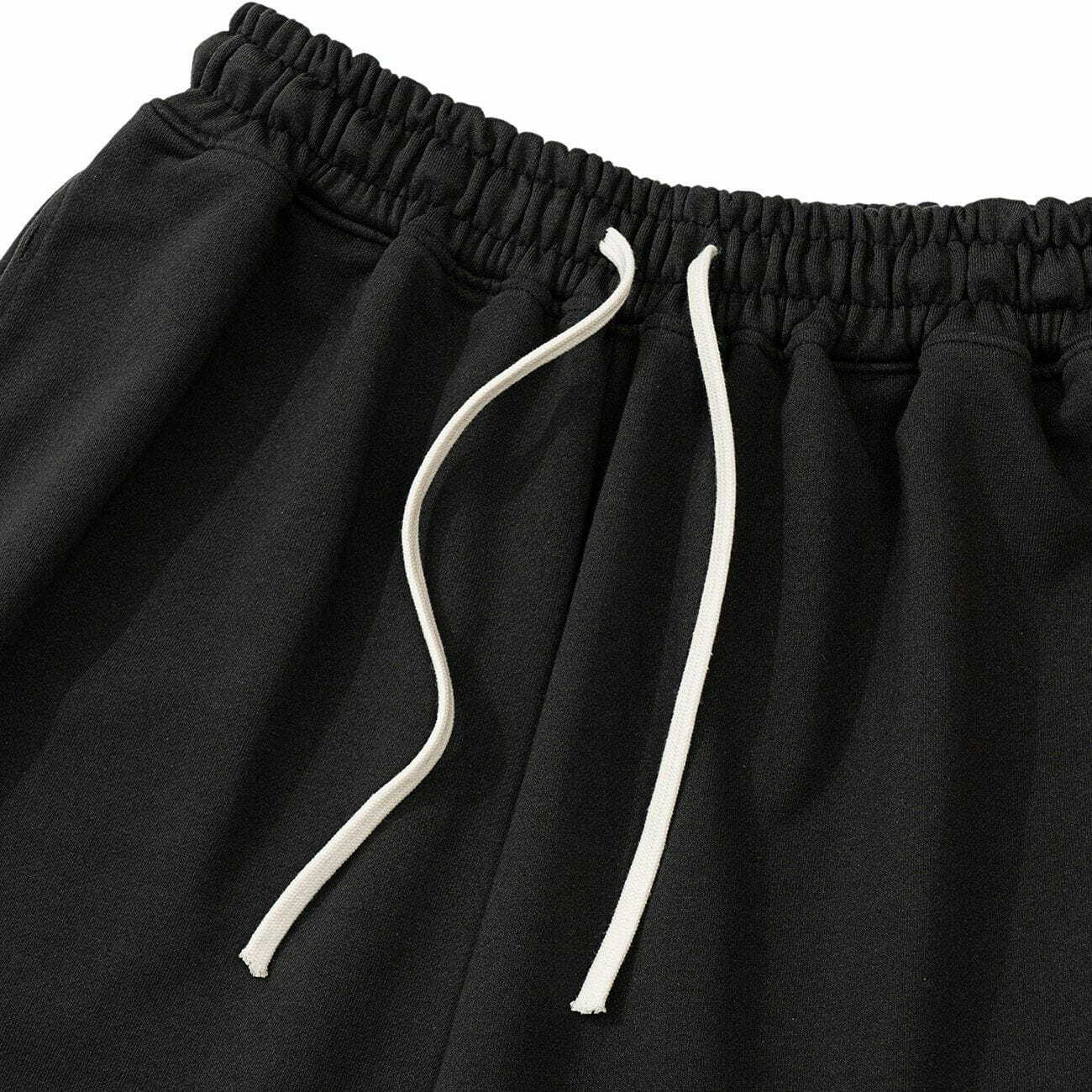 ripped drawstring shorts edgy streetwear essential 8970