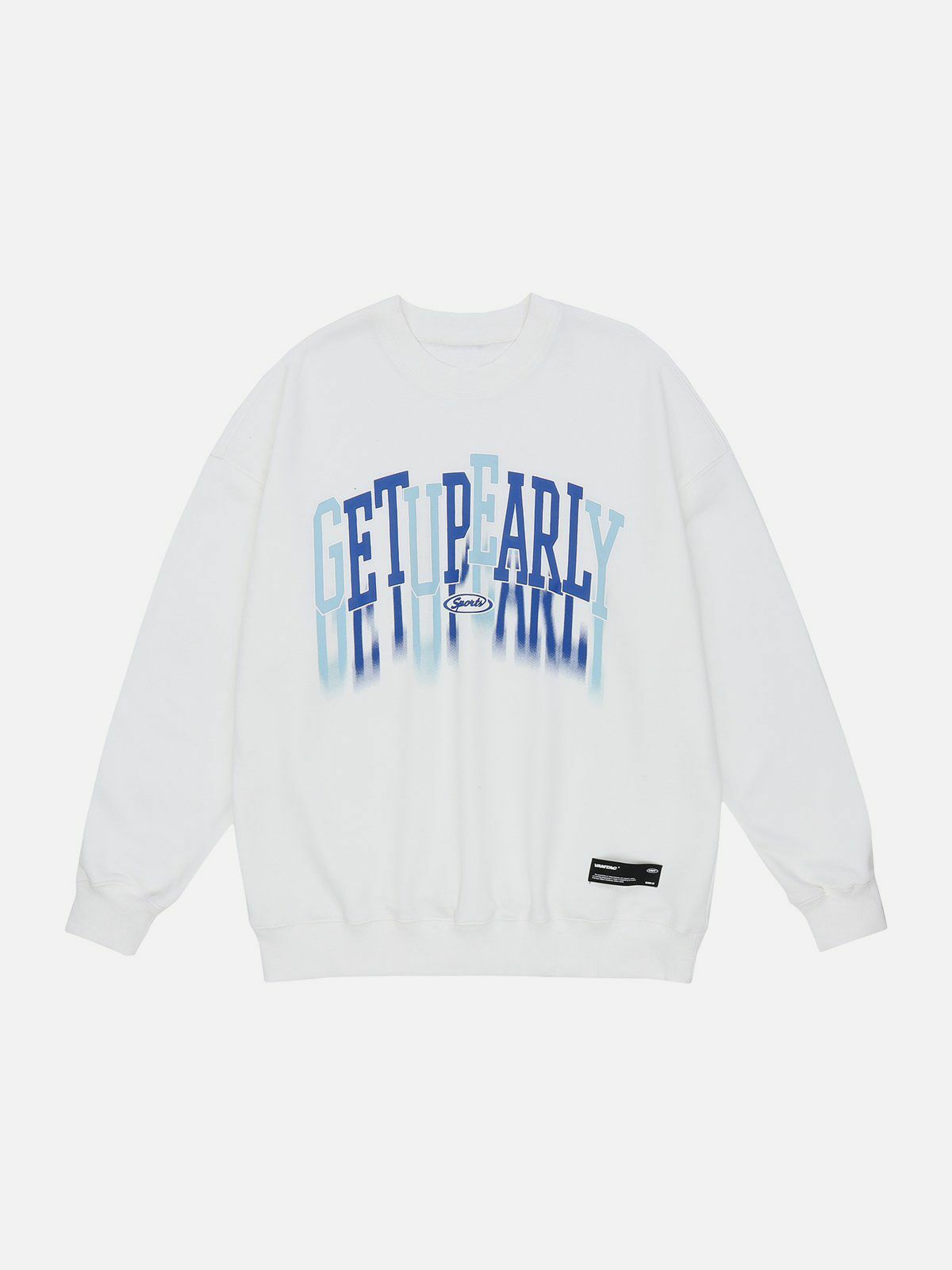shadow letters print sweatshirt edgy streetwear statement 7520