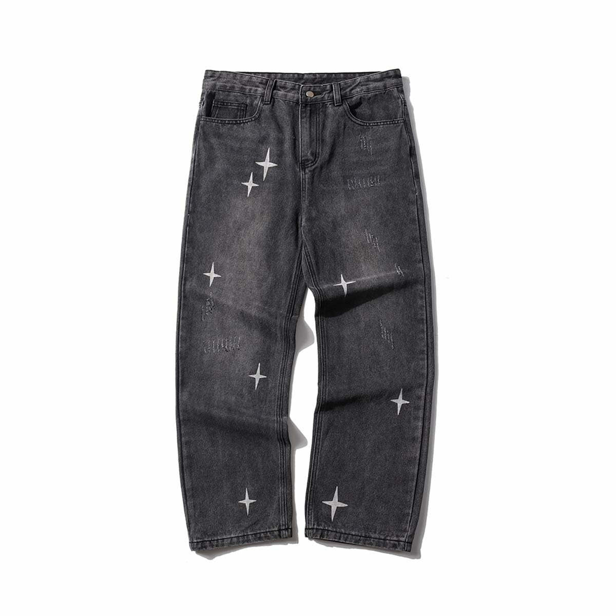 shredded raw jeans edgy & distinctive streetwear 5111