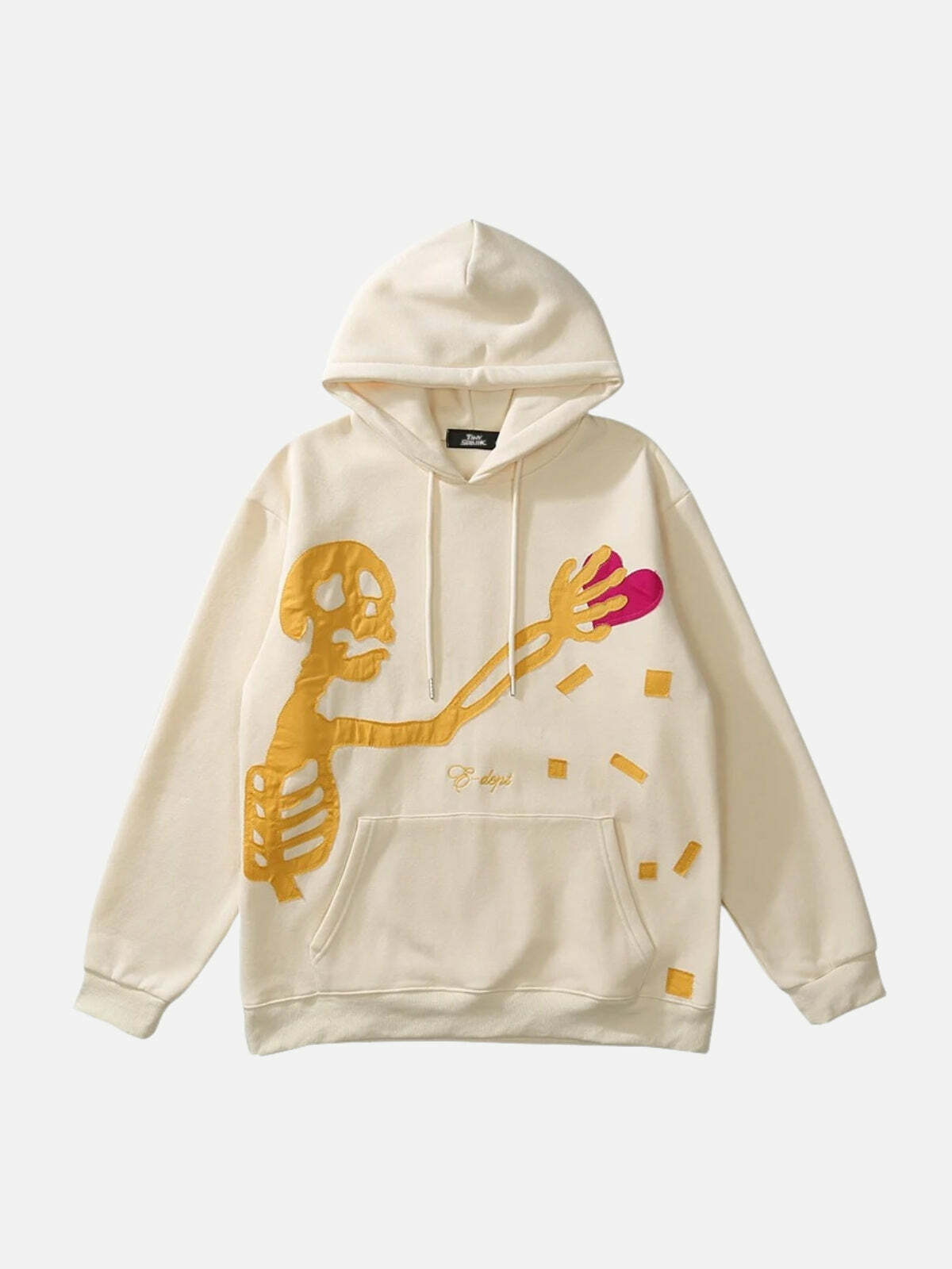 skeleton print hoodie edgy & urban streetwear 4143