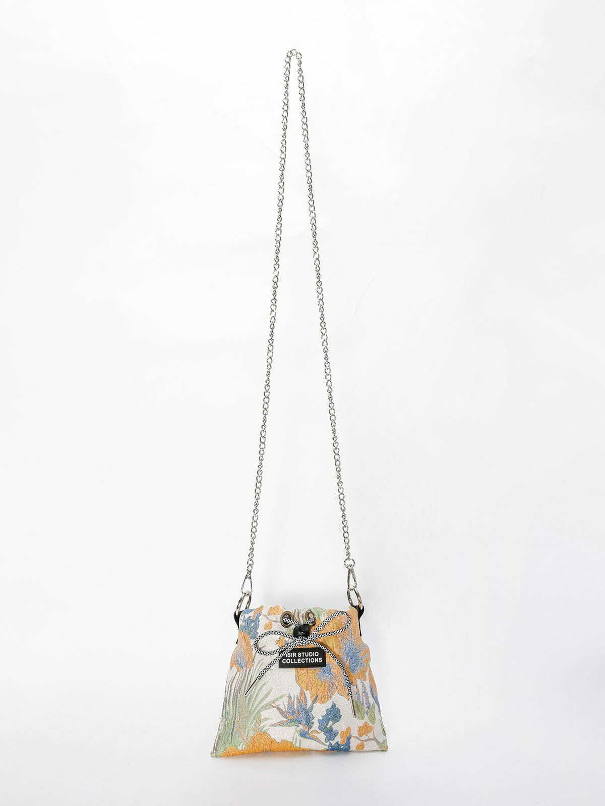 sleek desert sisal plant relief chain bag urban fashion accessory 5488