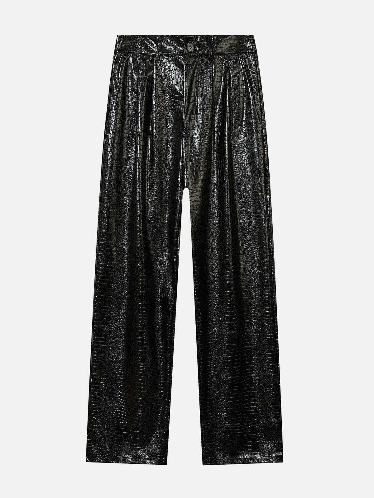 sleek leather pants edgy & stylish streetwear 7981