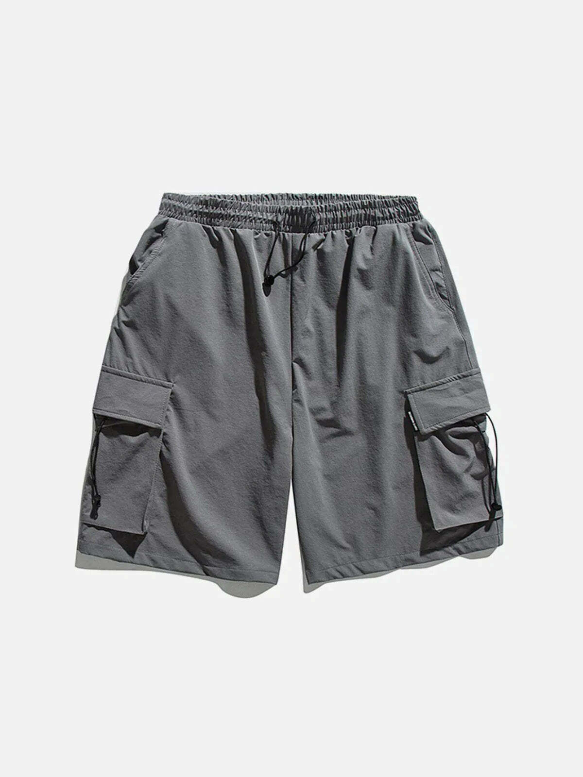 sleek loose fit pocket shorts urban streetwear essential 6187