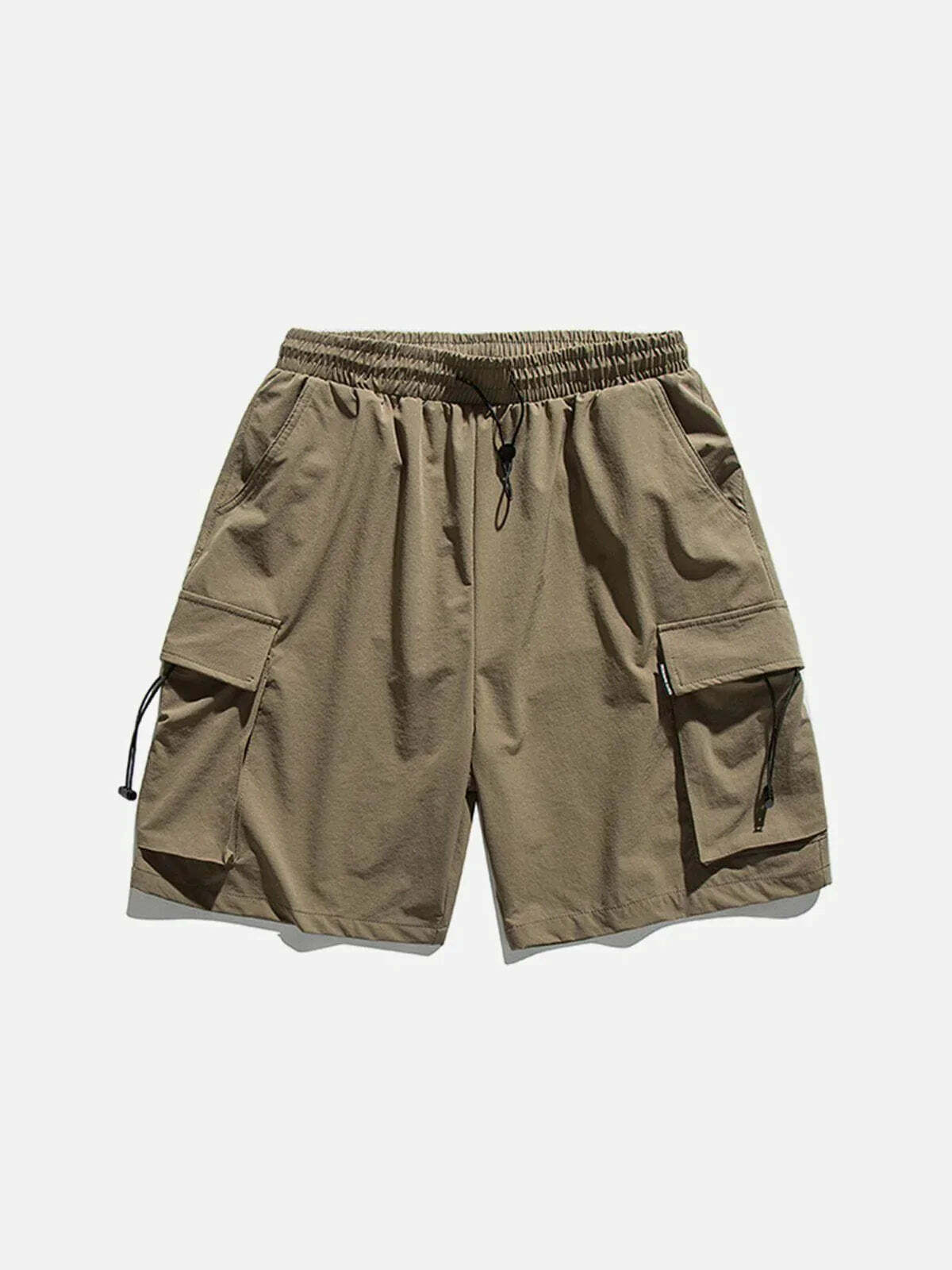 sleek loose fit pocket shorts urban streetwear essential 7054