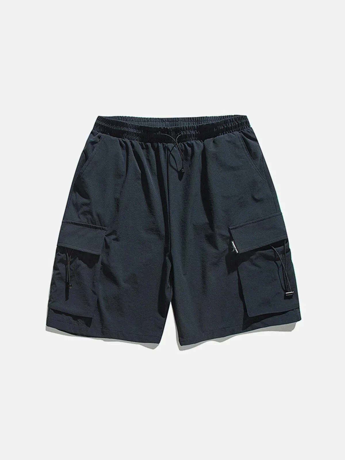 sleek loose fit pocket shorts urban streetwear essential 7502