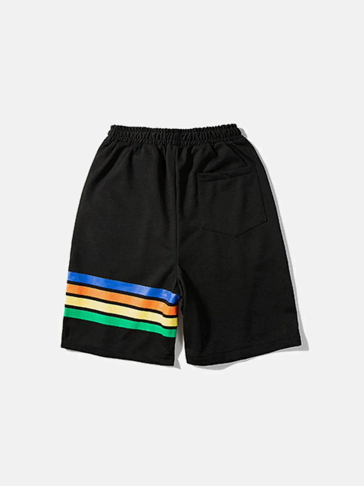 sleek striped drawstring shorts urban chic essential 4054