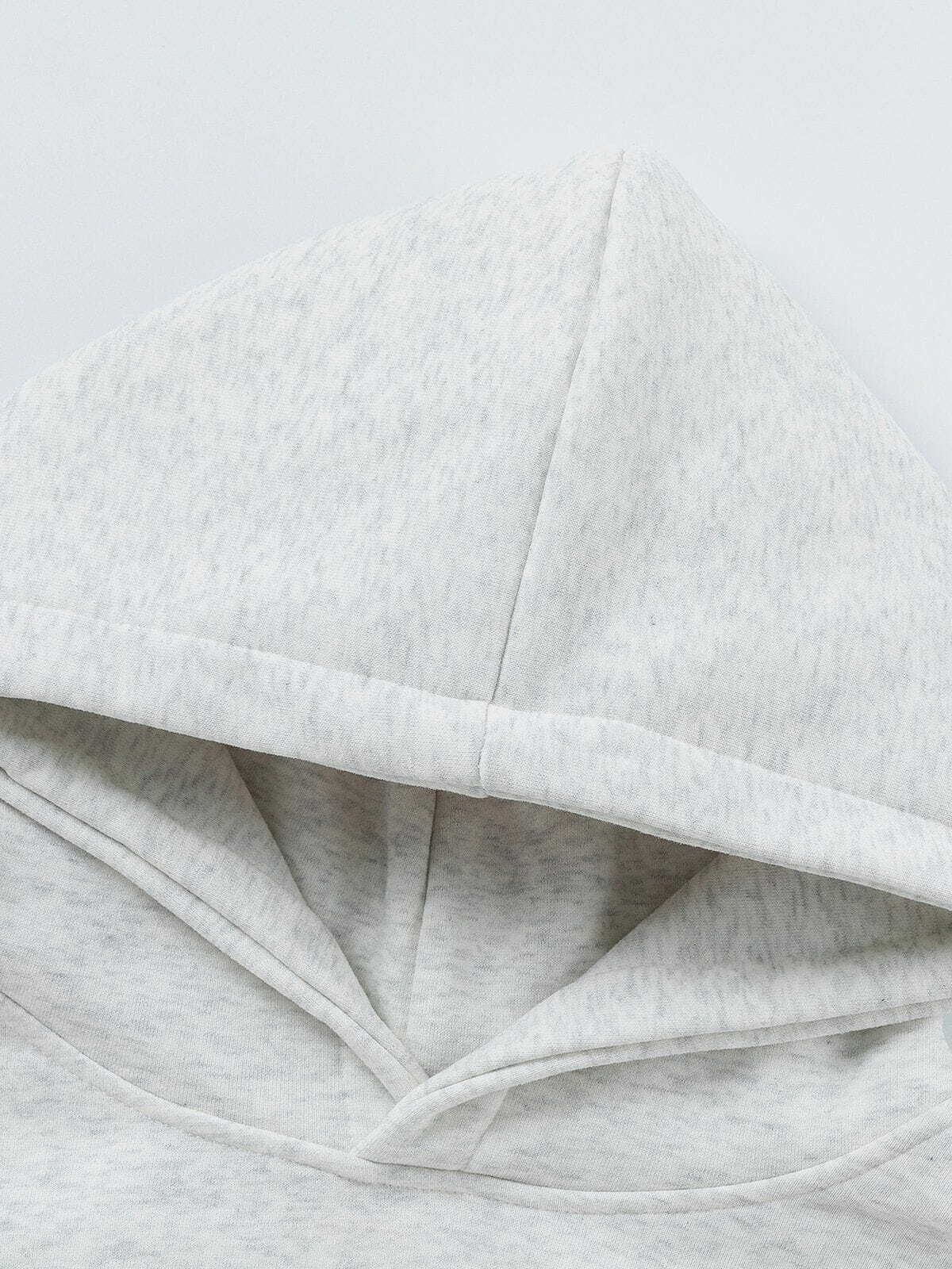 sliced print pullover hoodie edgy black & white streetwear 3278