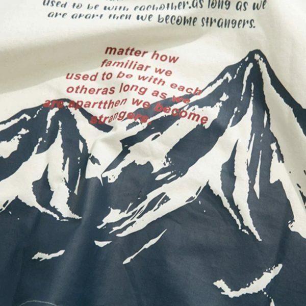 snow mountain tee retro y2k graphic print tshirt 7395