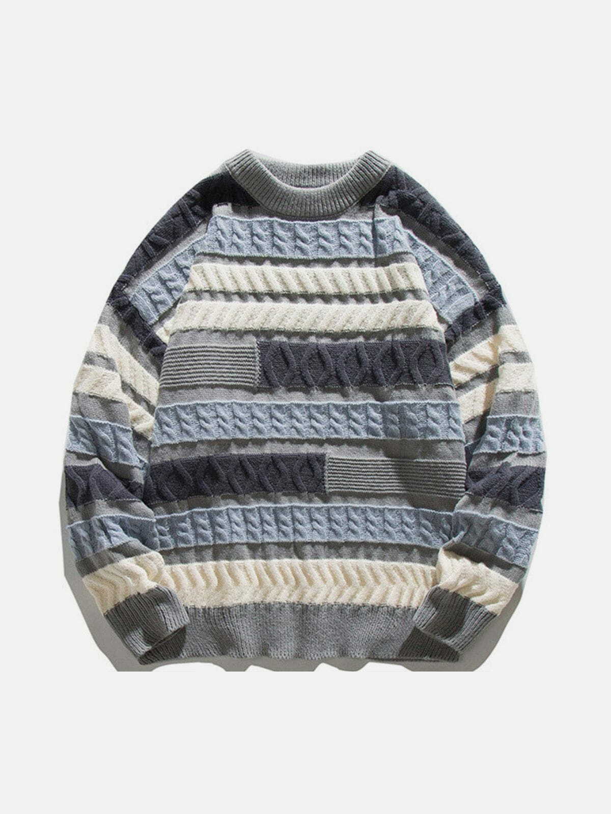 soft knit sweater retro chic statement piece 4330