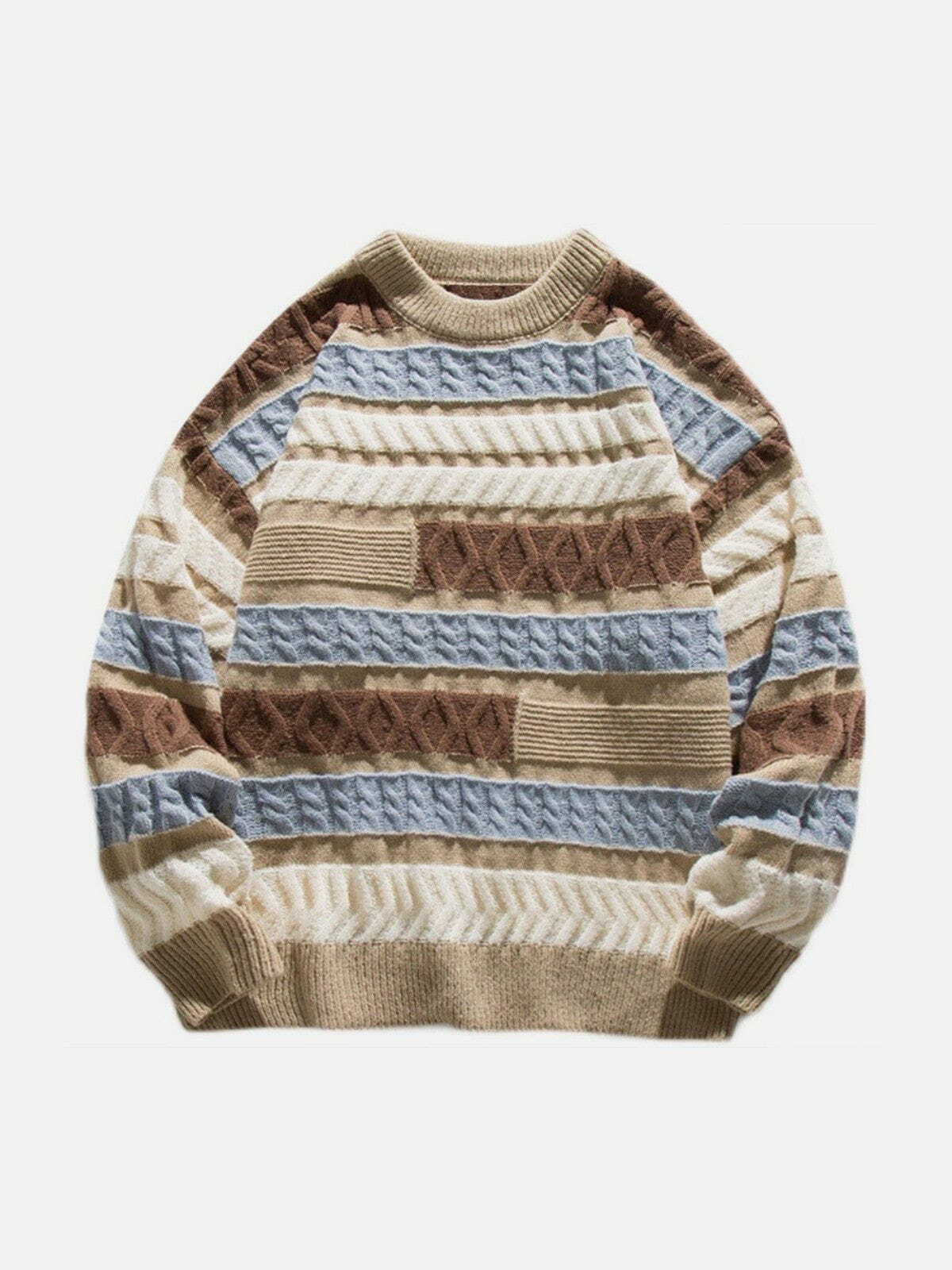 soft knit sweater retro chic statement piece 4656