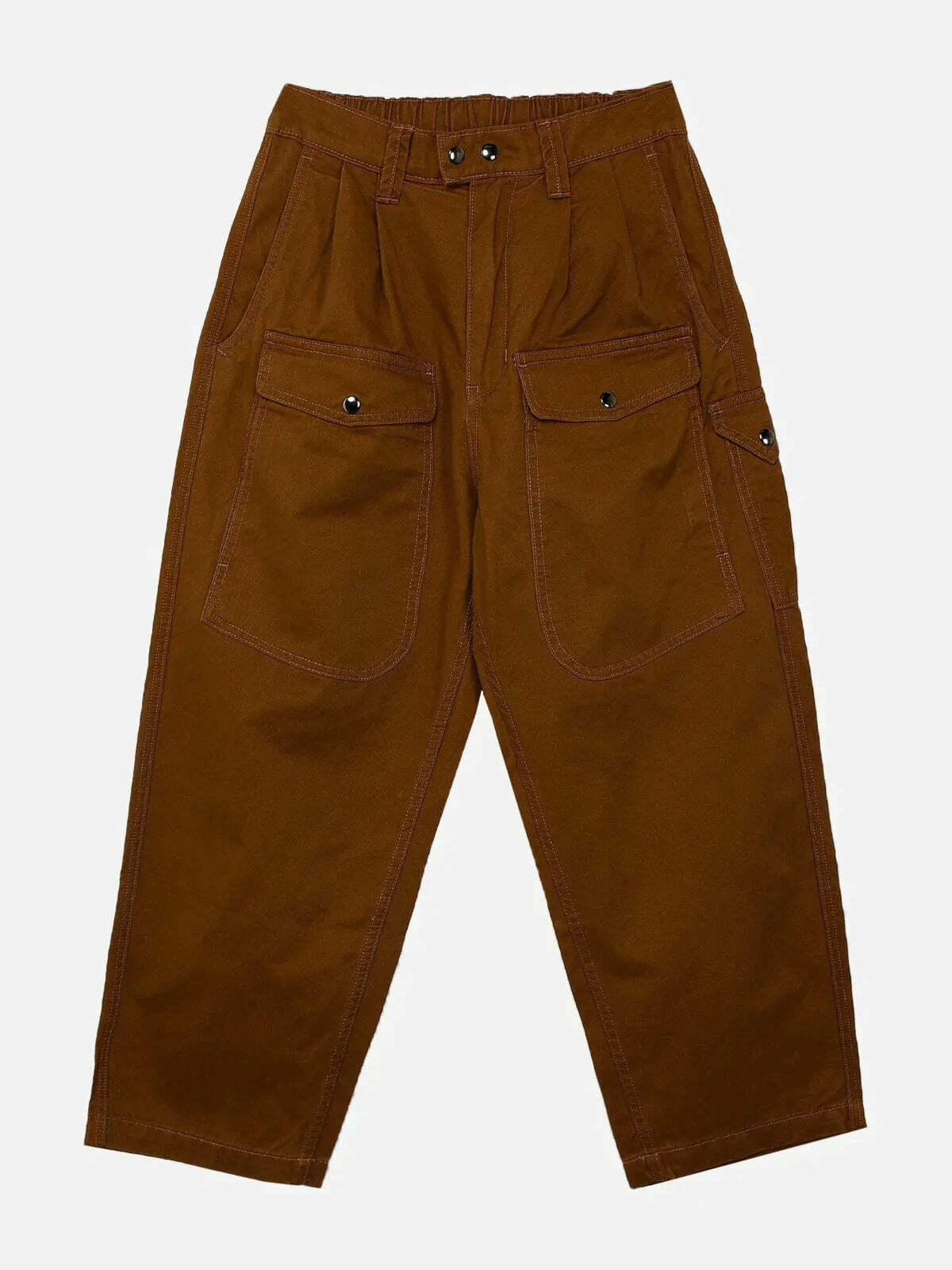 solid button pants sleek & urban streetwear 1086
