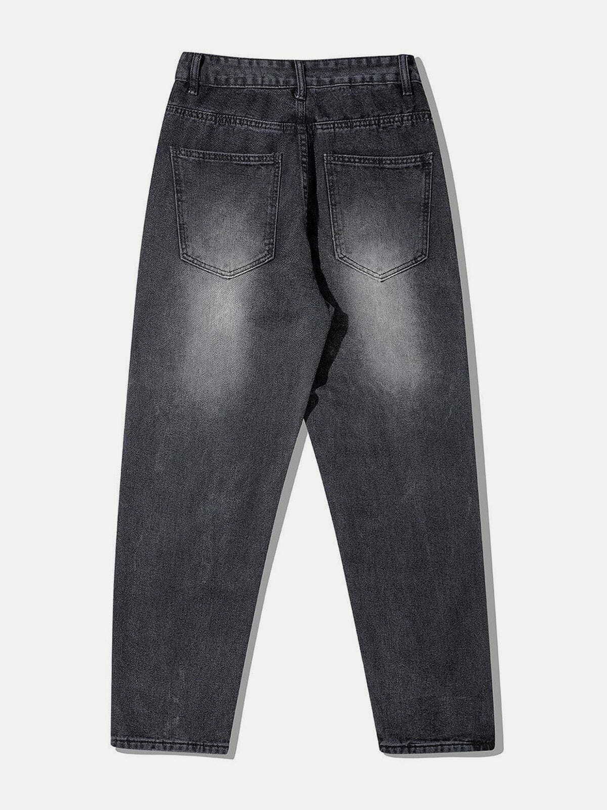 solid color washed jeans timeless & urban streetwear 6269