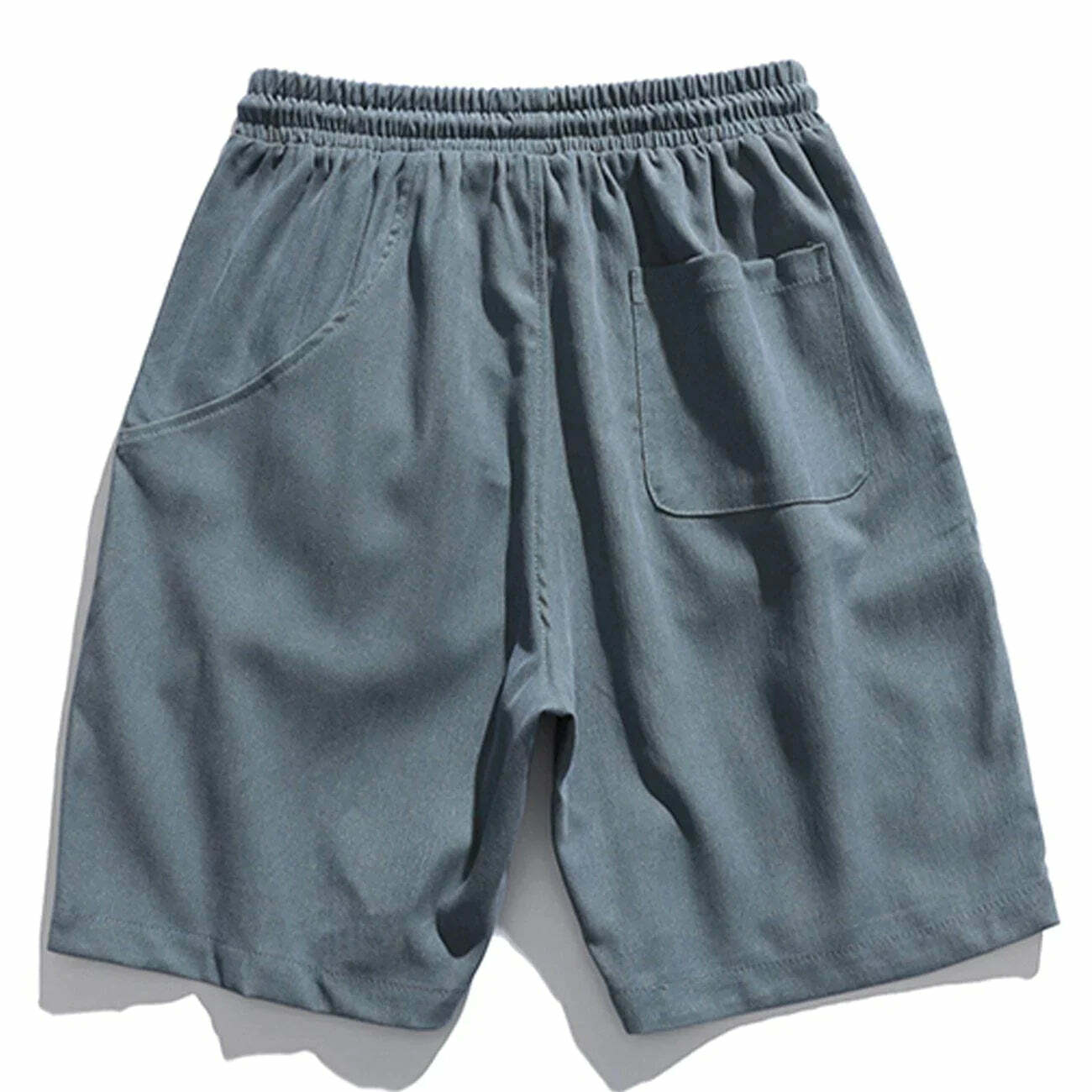 solid panel shorts minimalist streetwear essential 3787