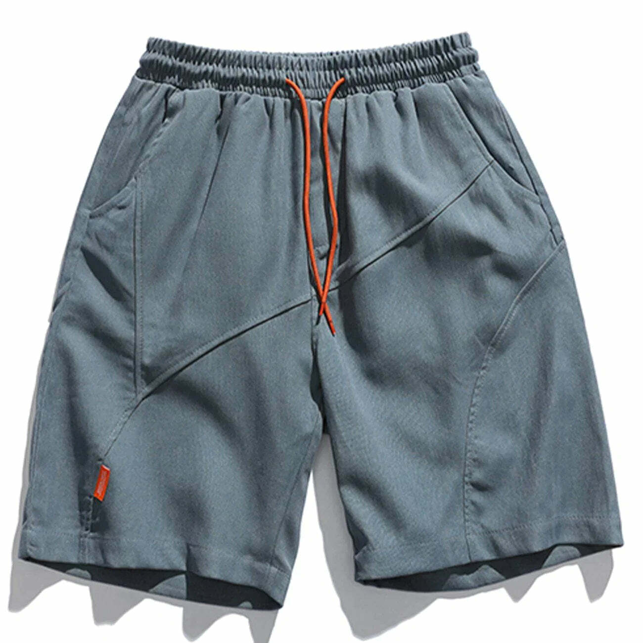solid panel shorts minimalist streetwear essential 7130